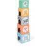 Cubes à empiler - Pastel-Motricité et apprentissage-Jouets à encastrer en bois | BambinBois