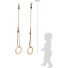 Anneaux de gymnastique en bois-Jouets de plein air et de mouvement-Jouets à tirer et à pousser en bois | BambinBois