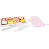 Lot patisserie Biscuits-Jeux de rôles-Jouets à tirer et à pousser en bois | BambinBois