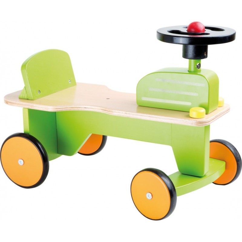 Porteur Bebe En Bois Mon Premier Tracteur Tricycle