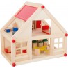 Maison dhabitation meublée-Poupées et peluches-Maisons de poupées en bois | BambinBois