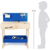 Etabli bleu en bois enfant avec accessoires-Jeux de rôles-Bricolage en bois | BambinBois