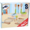 Dinette en bois personnalisable avec casseroles - Cadeau personnalisé 3 ans