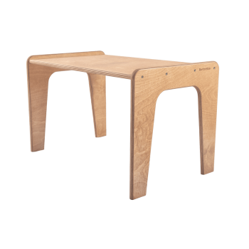 Table - Bureau de maternelle en bois - Foncée