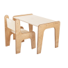 Ensemble table & chaise enfant 18 mois bois bicolore- Prix promo - France