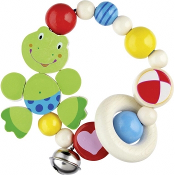 Hochet  bois flexible - grenouille