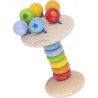 Anneau bois à attraper flexible - arc-en-ciel - Goki Heimess| Bambin Bois, jeux et jouets en bois