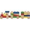 Train en bois avec briques| Bambin Bois, jeux et jouets en bois
