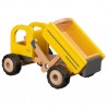 Camion-benne en bois - jaune| Bambin Bois, jeux et jouets en bois