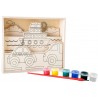 Image à colorier en bois "Circulation"-Loisirs créatifs, Coloriage et Ecriture-Articles de loisirs créatifs et perles en bois |