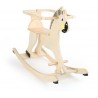 Cheval à bascule en bois avec anneau de sécurité-Motricité et apprentissage-Chevaux à bascule en bois | BambinBois
